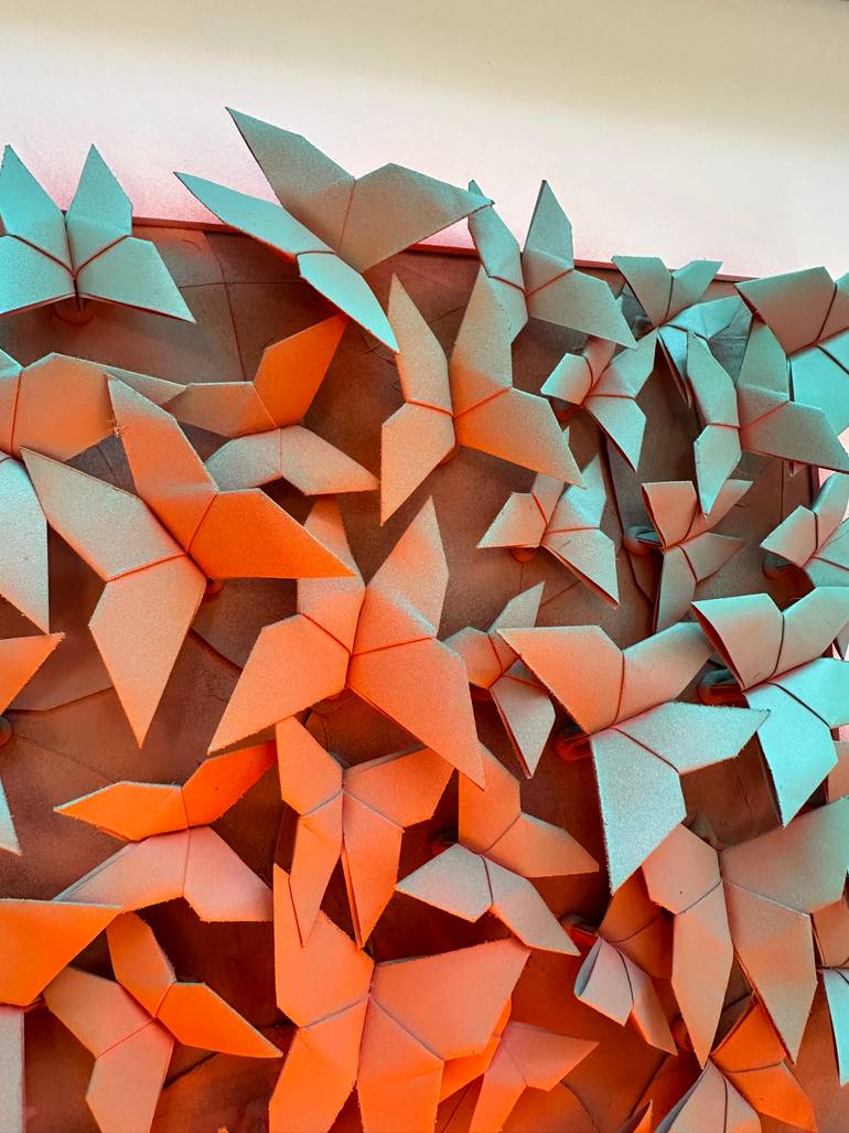 Original Abstract Expressionism Abstract Collage by Olivier Messas