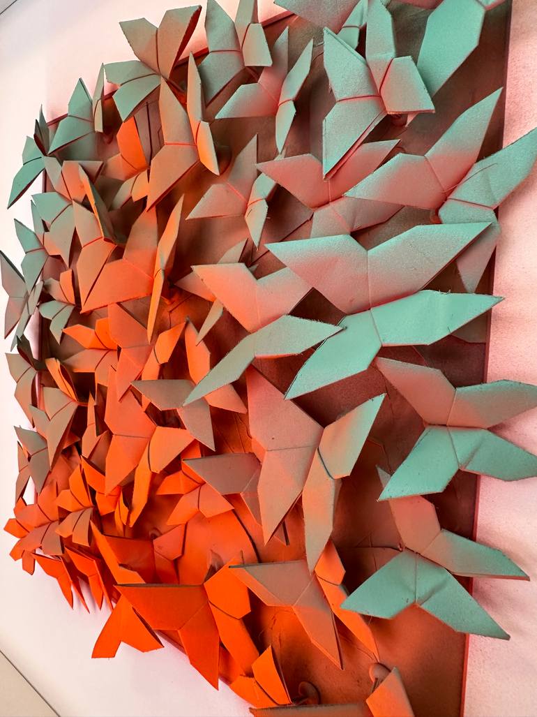 Original Abstract Expressionism Abstract Collage by Olivier Messas