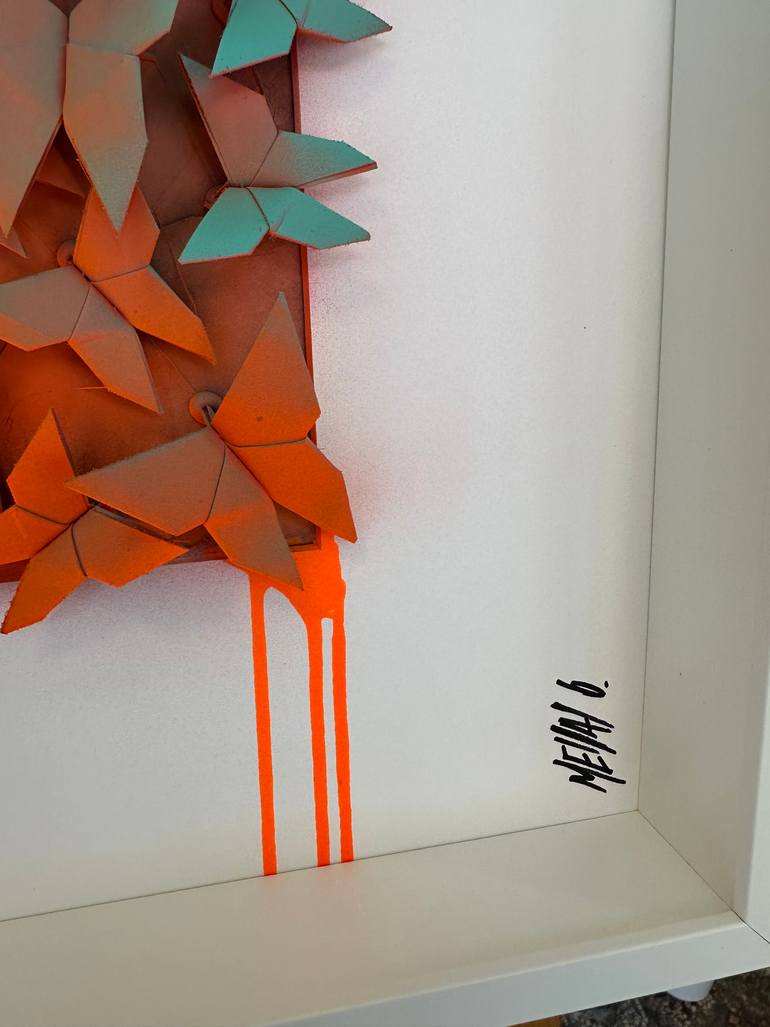 Original Abstract Expressionism Abstract Collage by Olivier Messas