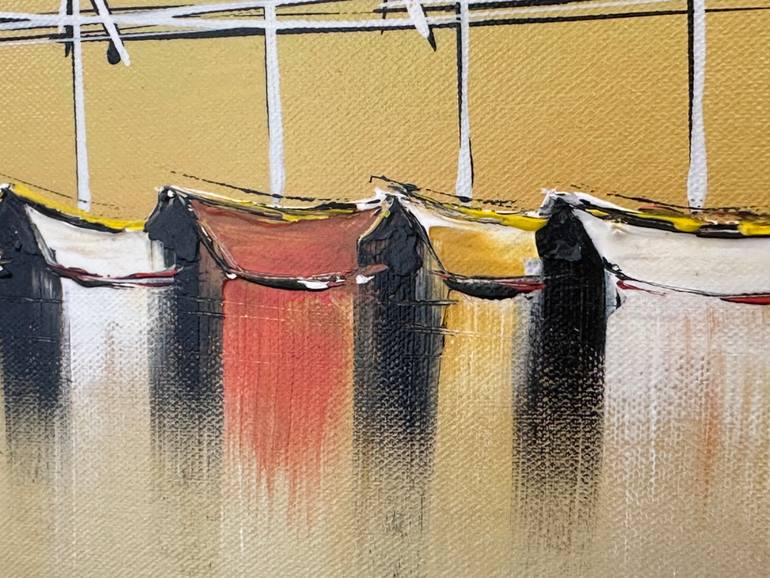Original Abstract Seascape Painting by Olivier Messas