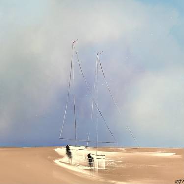 Original Abstract Sailboat Paintings by Olivier Messas