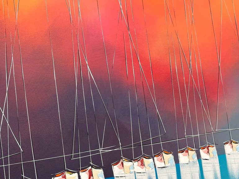 Original Figurative Boat Painting by Olivier Messas