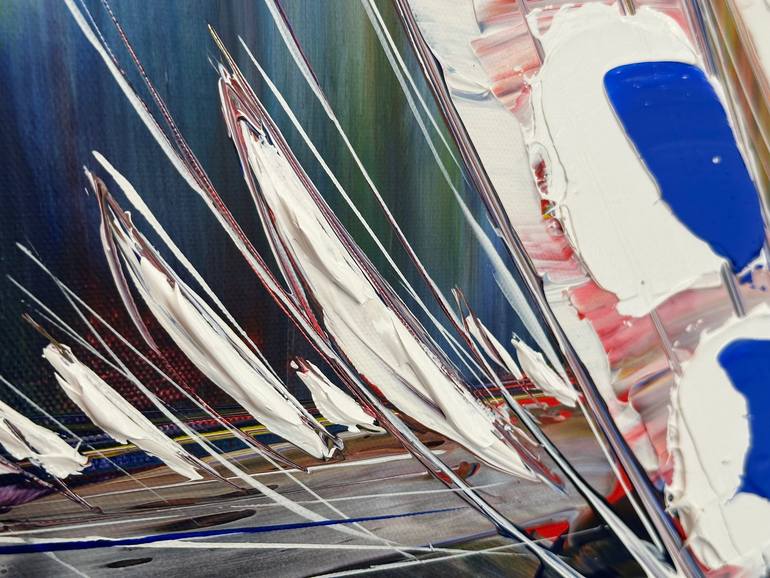 Original Figurative Boat Painting by Olivier Messas