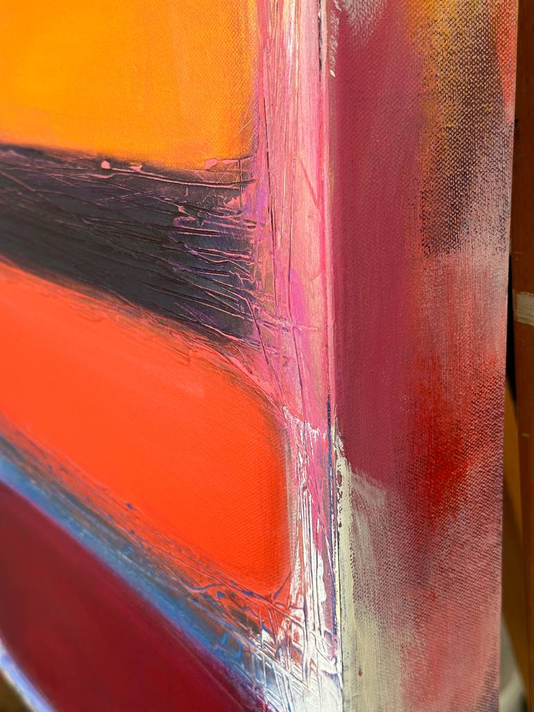 Original Geometric Abstract Painting by Olivier Messas