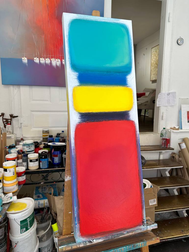 Original Fine Art Abstract Painting by Olivier Messas