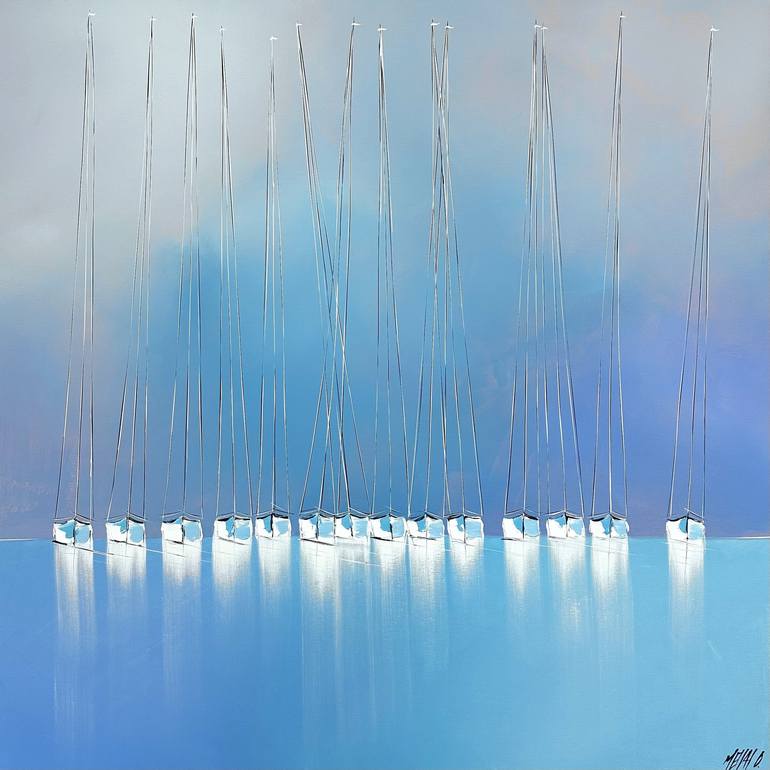 Original Fine Art Boat Paintings by Olivier Messas
