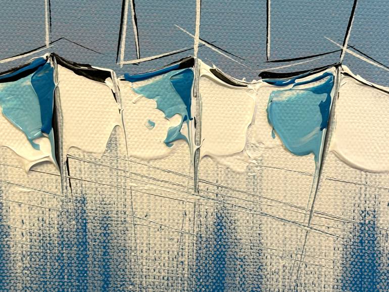 Original Figurative Boat Painting by Olivier Messas