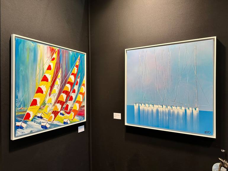 Original Figurative Boat Painting by Olivier Messas