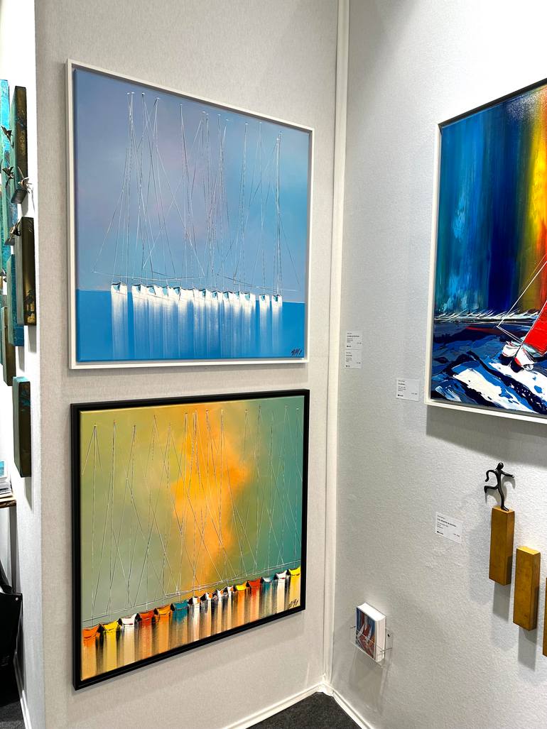 Original Figurative Boat Painting by Olivier Messas