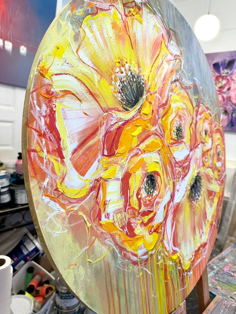Original Figurative Floral Painting by Olivier Messas