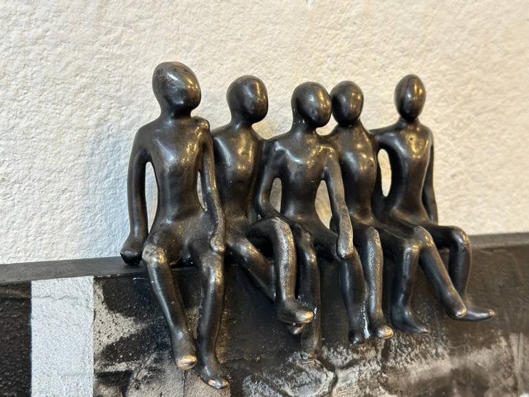 Original Geometric Children Sculpture by Olivier Messas