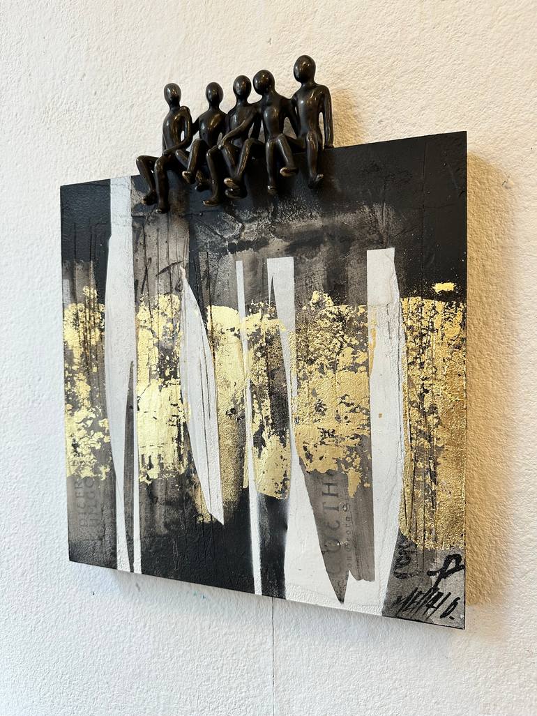 Original Geometric Children Sculpture by Olivier Messas