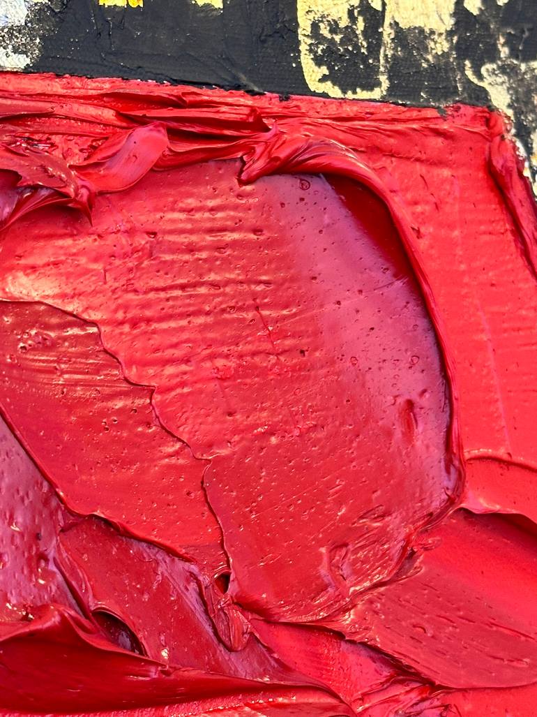 Original Abstract Expressionism Floral Painting by Olivier Messas