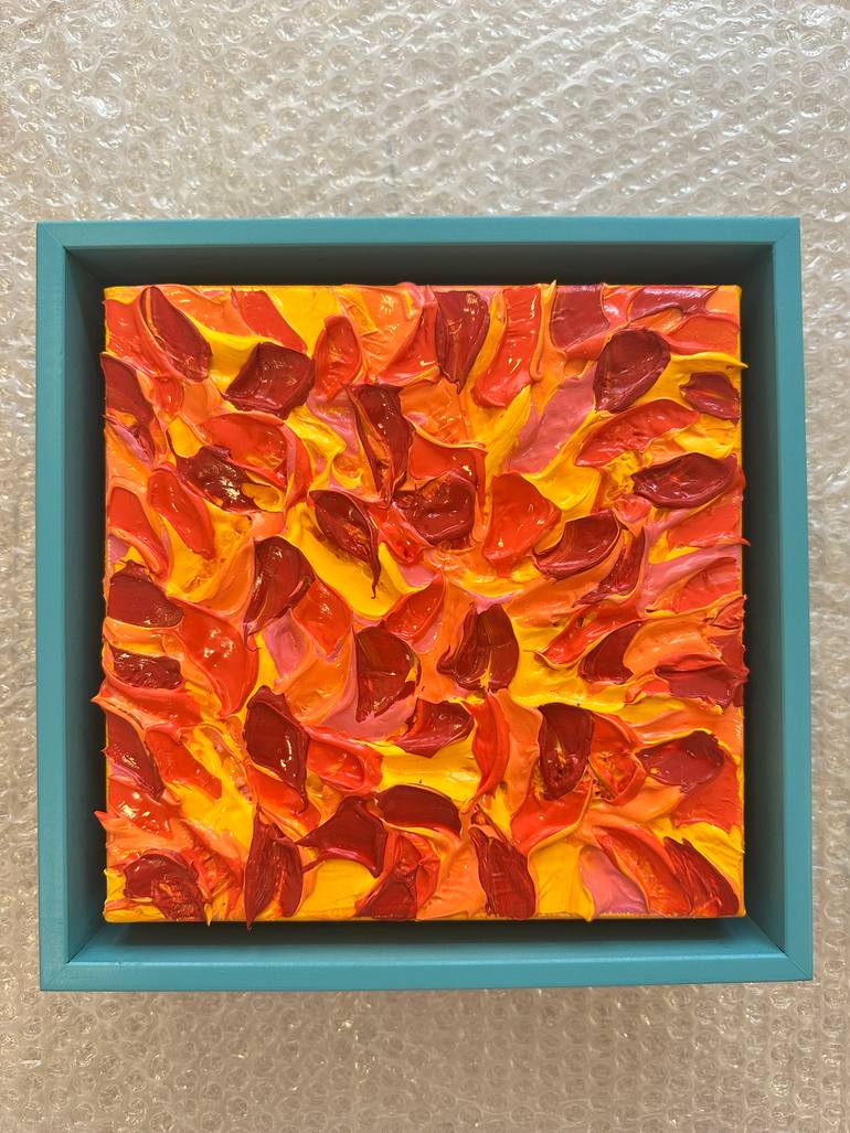 Original Abstract Floral Painting by Olivier Messas