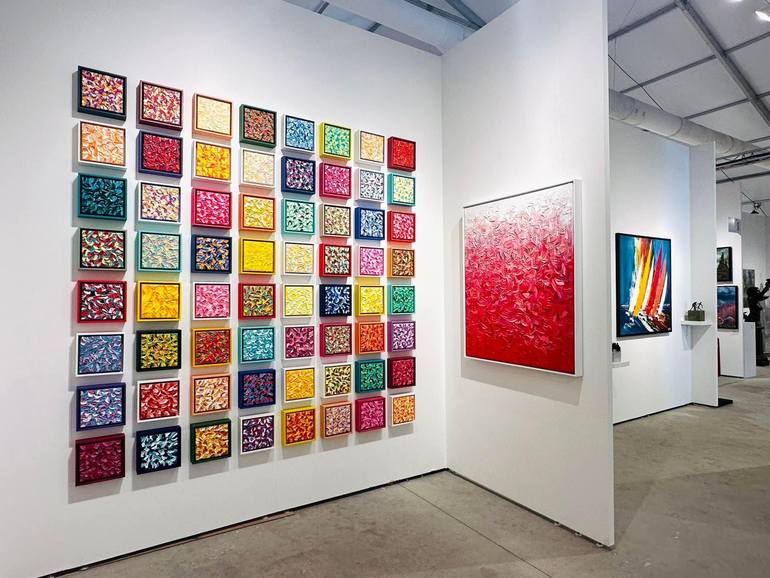 Original Abstract Floral Painting by Olivier Messas