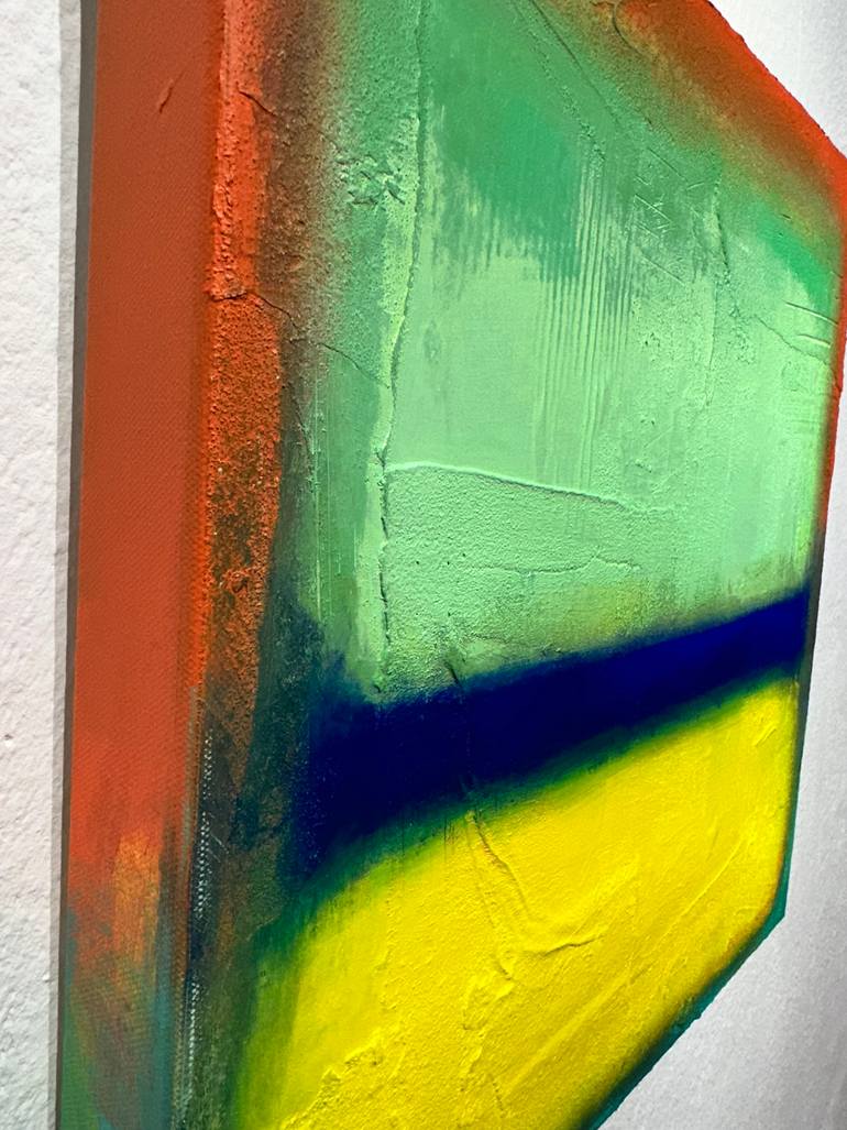 Original Geometric Abstract Painting by Olivier Messas