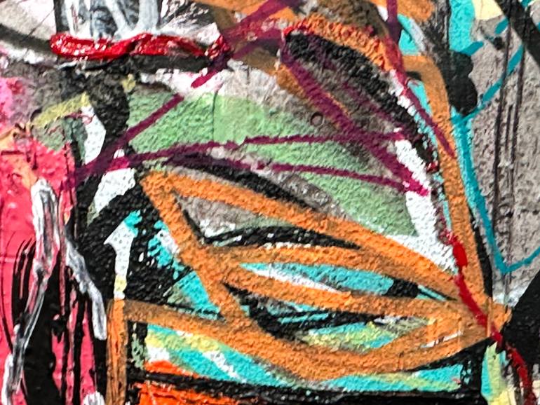 Original Pop Art People Painting by Olivier Messas