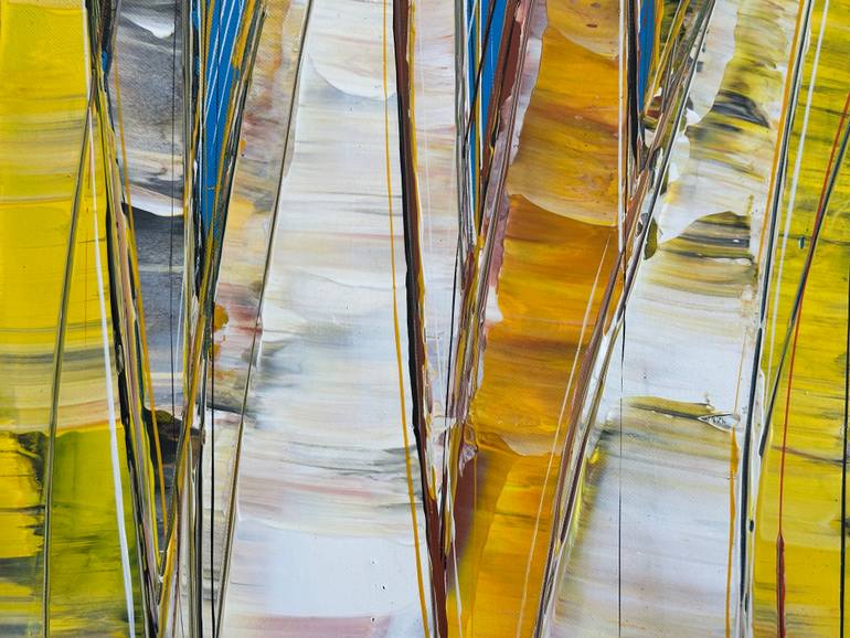 Original Abstract Boat Painting by Olivier Messas