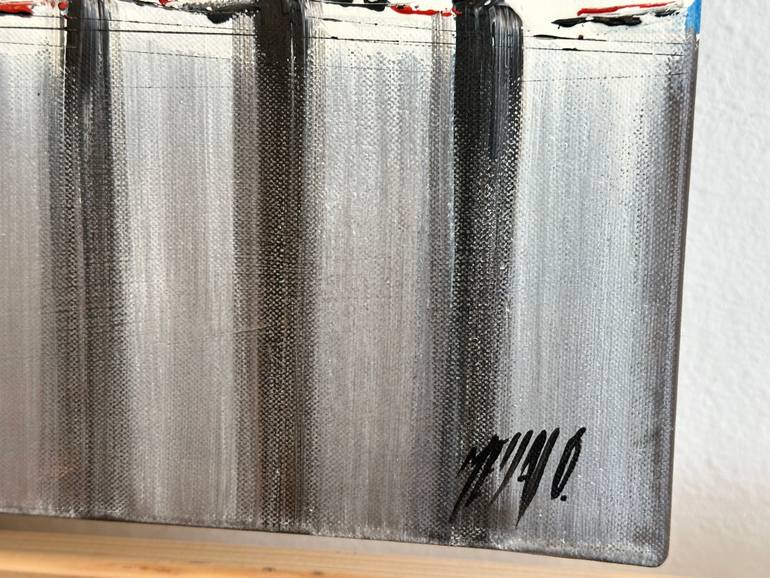 Original Abstract Boat Painting by Olivier Messas