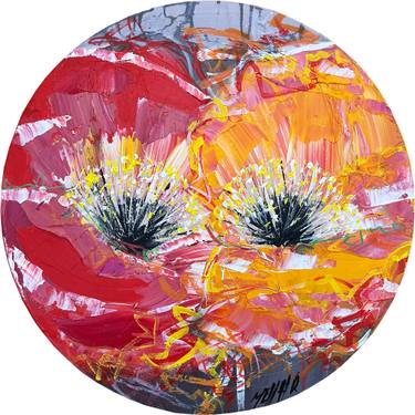 Original Figurative Floral Paintings by Olivier Messas