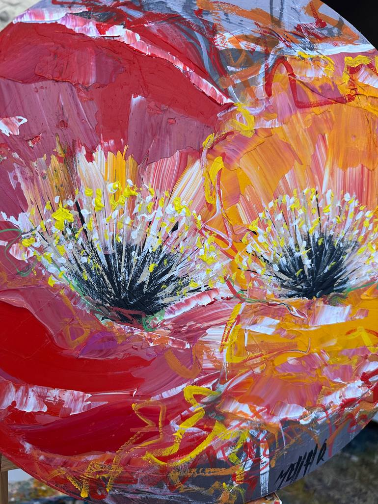 Original Figurative Floral Painting by Olivier Messas