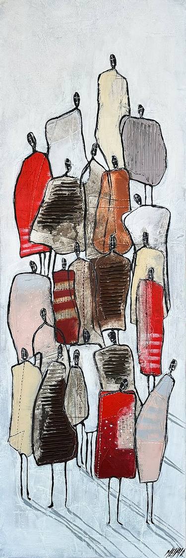 Original Abstract People Paintings by Olivier Messas