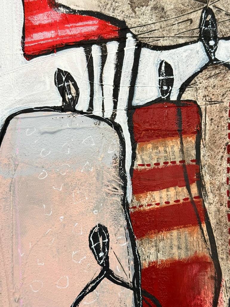 Original Abstract People Painting by Olivier Messas