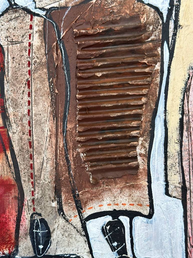 Original Abstract People Painting by Olivier Messas