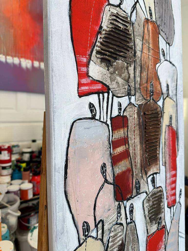 Original Abstract People Painting by Olivier Messas