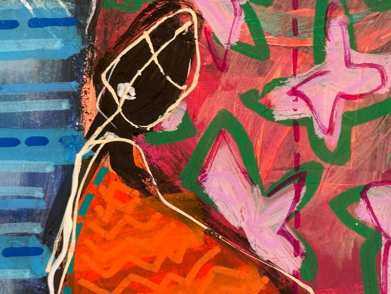 Original Abstract People Painting by Olivier Messas