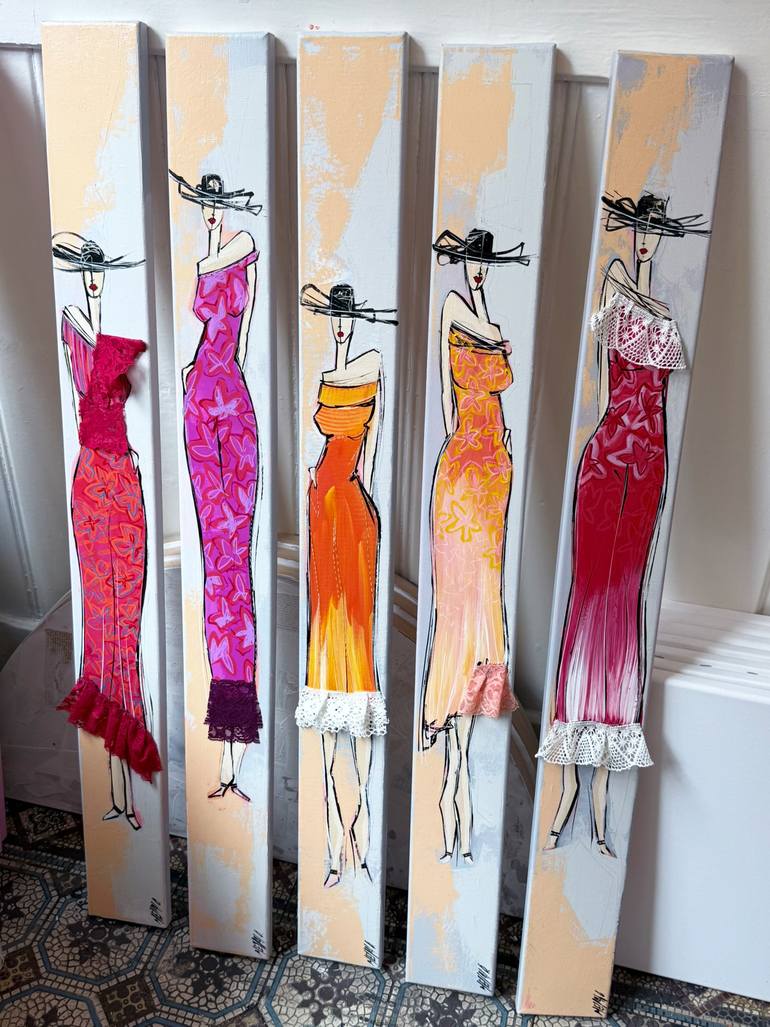 Original Figurative Fashion Painting by Olivier Messas