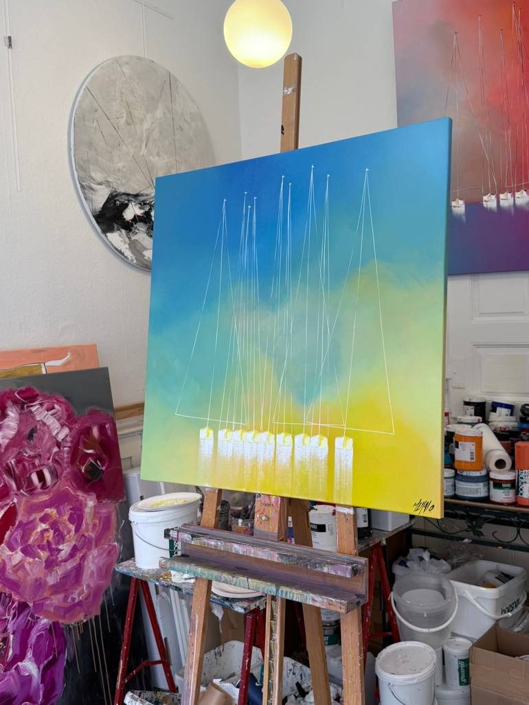 Original Abstract Expressionism Seascape Painting by Olivier Messas