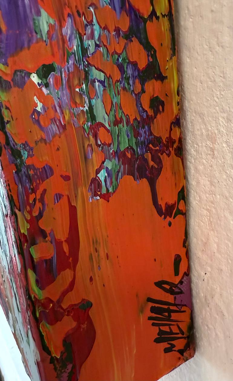 Original Geometric Abstract Painting by Olivier Messas