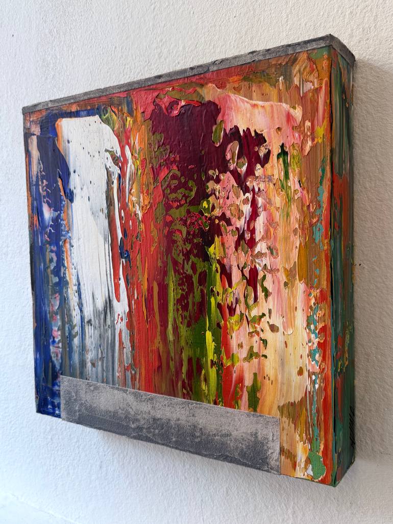 Original Geometric Abstract Painting by Olivier Messas