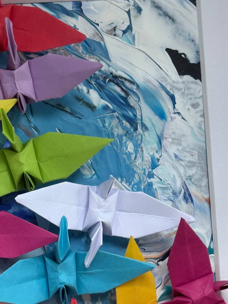 Original Fine Art Abstract Collage by Olivier Messas