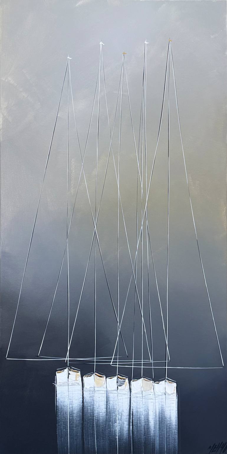 Original Abstract Expressionism Seascape Painting by Olivier Messas