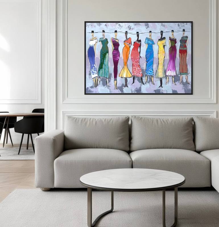 Original Figurative Fashion Painting by Olivier Messas