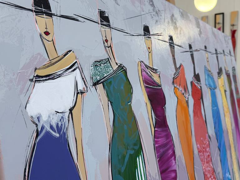 Original Figurative Fashion Painting by Olivier Messas