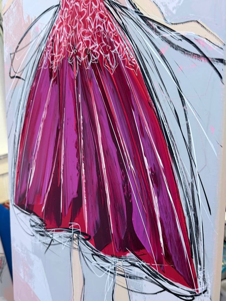 Original Figurative Fashion Painting by Olivier Messas