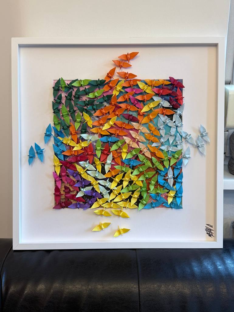 Original Fine Art Abstract Collage by Olivier Messas
