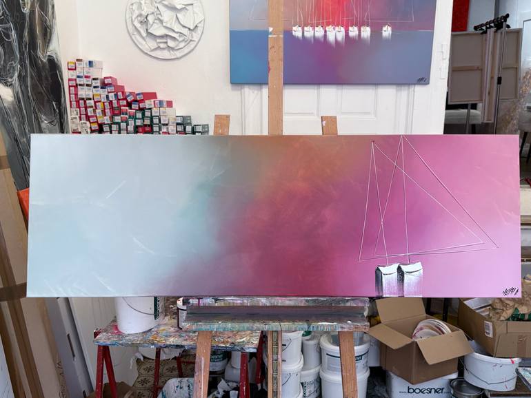 Original Figurative Boat Painting by Olivier Messas