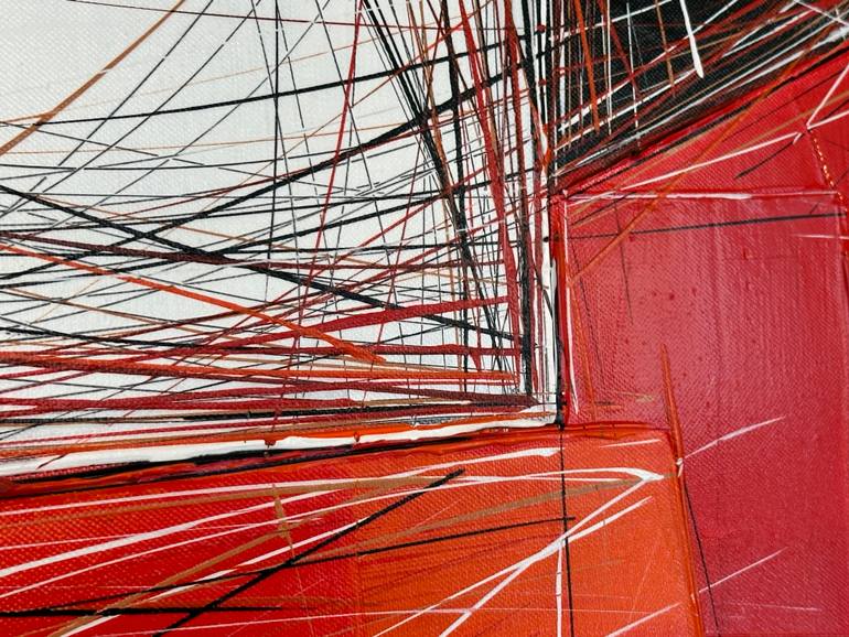 Original Abstract Geometric Painting by Olivier Messas