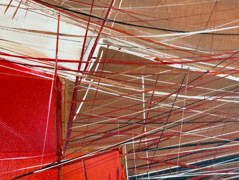 Original Abstract Geometric Painting by Olivier Messas