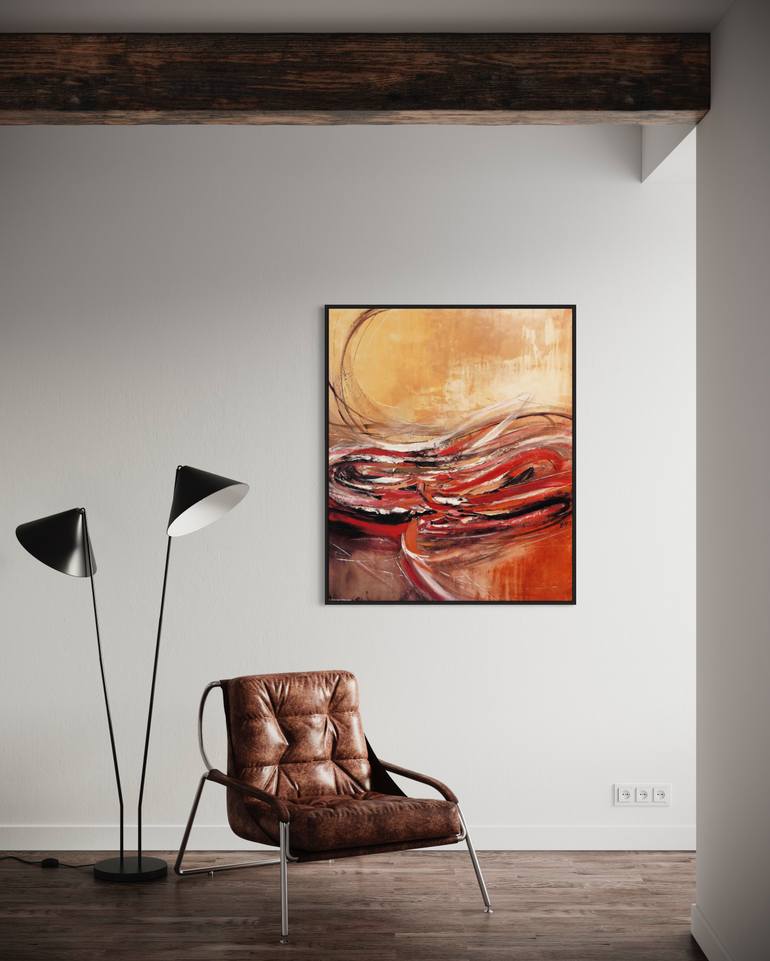 Original Abstract Expressionism Abstract Painting by Olivier Messas