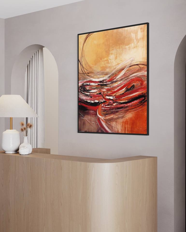 Original Abstract Expressionism Abstract Painting by Olivier Messas
