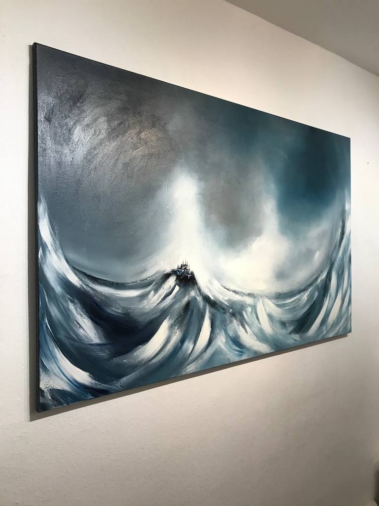 Original Abstract Expressionism Landscape Painting by Olivier Messas