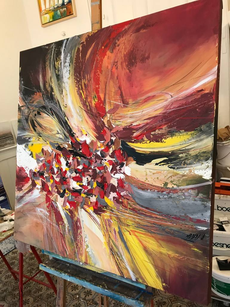 Original Abstract Painting by Olivier Messas