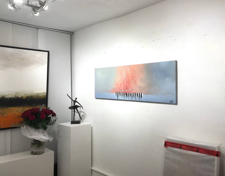 Original Abstract Expressionism Abstract Painting by Olivier Messas