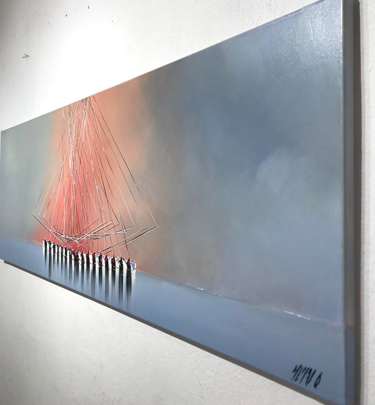 Original Abstract Expressionism Abstract Painting by Olivier Messas