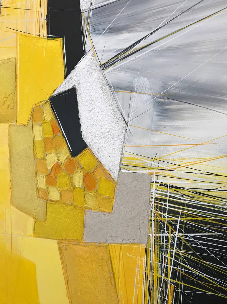 Original Abstract Geometric Painting by Olivier Messas